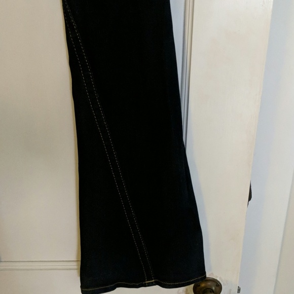 True Religion Joey Silver Foil Flare jeans, sz 27 - Picture 3 of 8